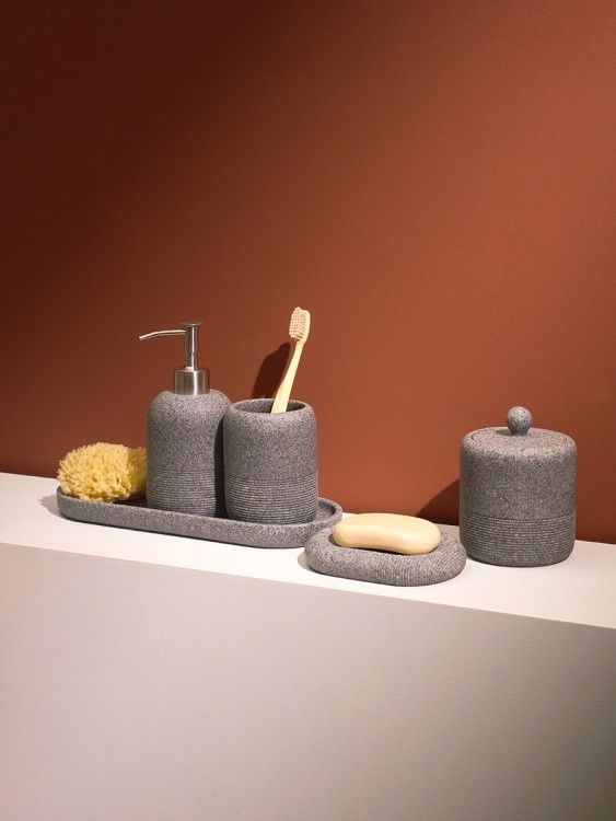 Стакан для зубных щеток loup, графитовый (80002)