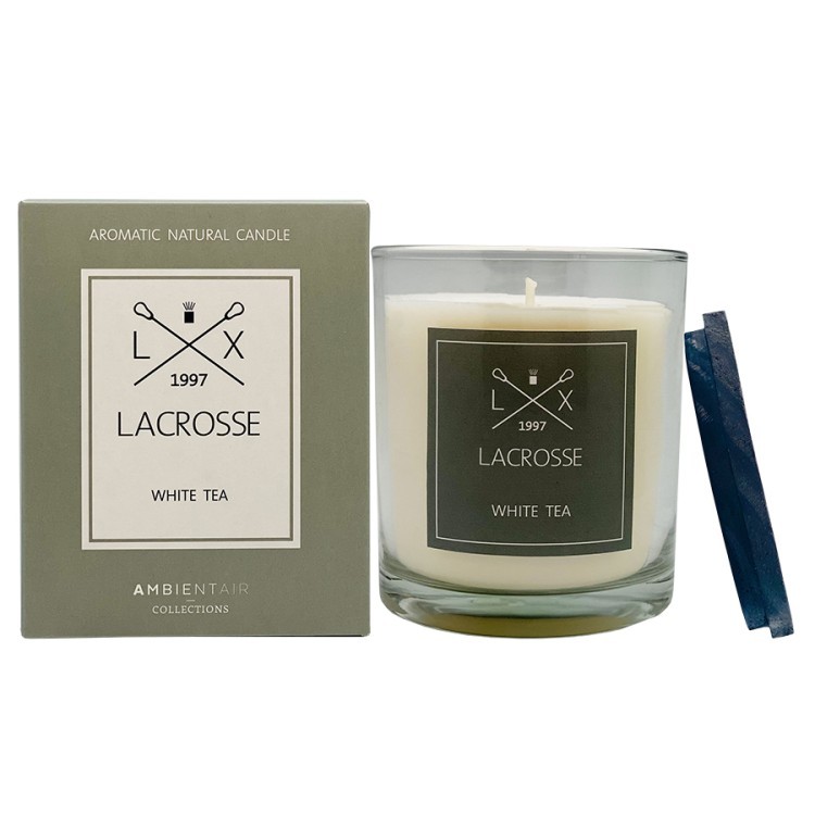 Свеча ароматическая lacrosse, white tea, 60 ч (74594)