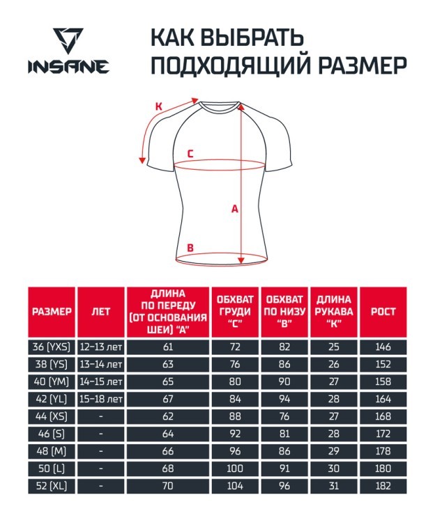Рашгард с коротким рукавом Insane IRON, черный (2115388) Рашгард с коротким рукавом Insane IRON, черный (2115388)