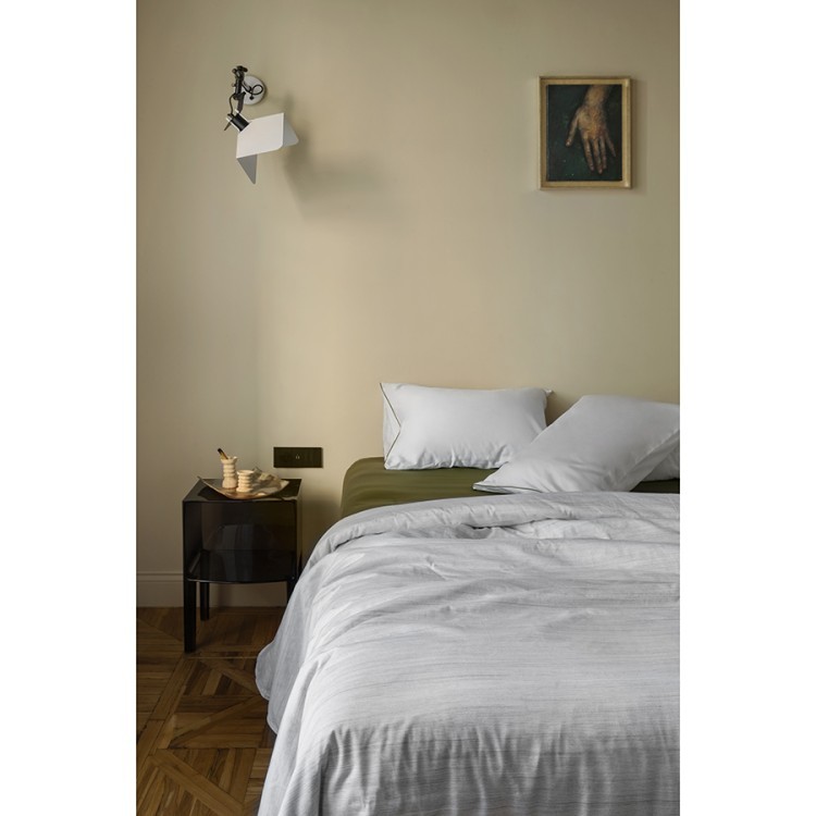 Комплект постельного белья из сатина из коллекции meditation, olive, 150х200 см (77725)