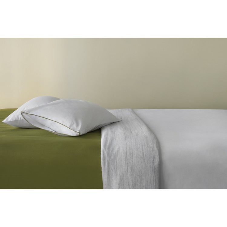 Комплект постельного белья из сатина из коллекции meditation, olive, 150х200 см (77725)