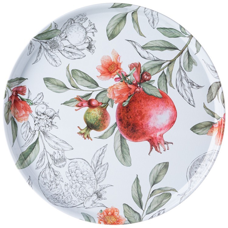 Поднос сервировочный agness "гранат" 33*2,1 см Agness (D-898-064) 
