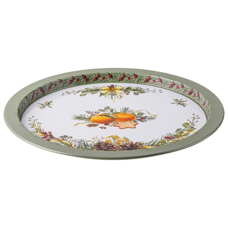 Поднос сервировочный agness "мандарин" 28*2,1 см (898-275) 