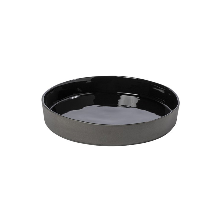 Тарелка 1LOP241-01116K, 24 см, керамика, black, Costa Nova