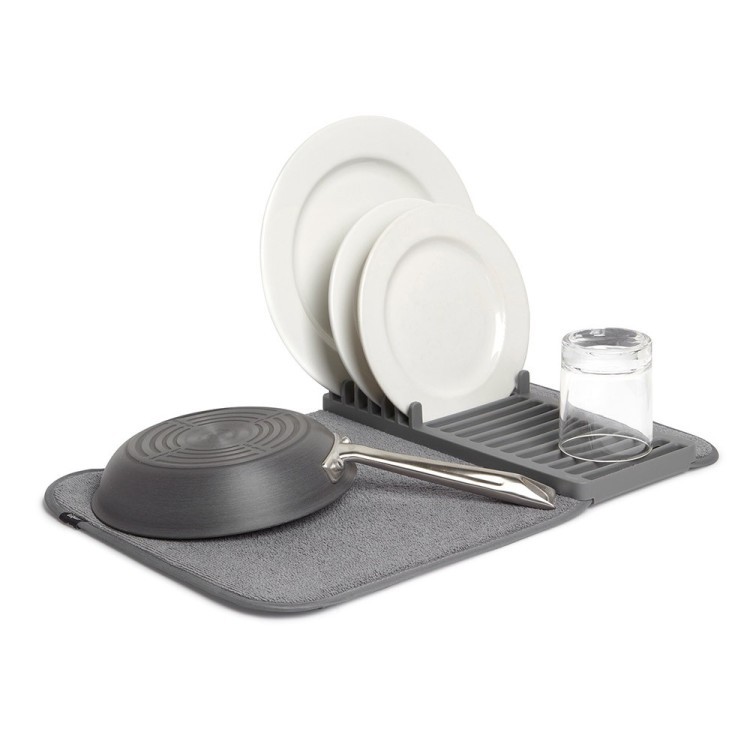 Коврик для сушки посуды udry, 33x50,8 см, темно-серый (54510)