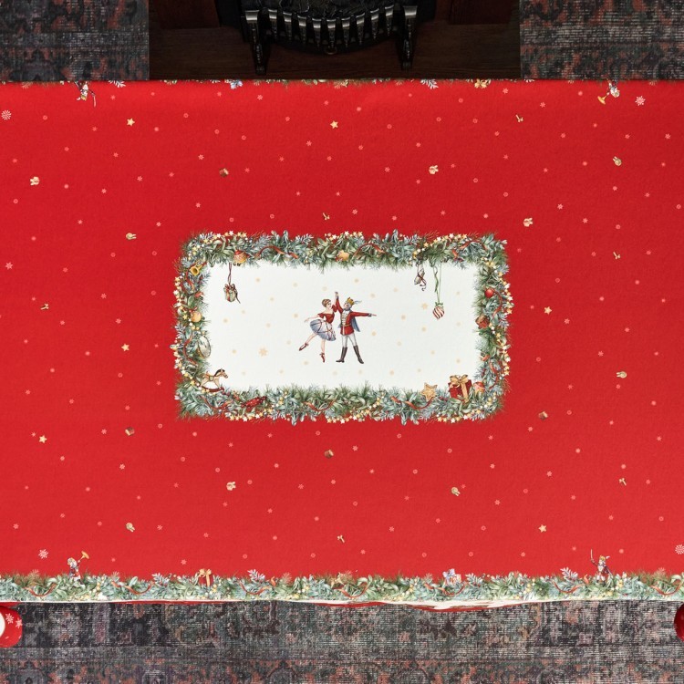 Скатерть "щелкунчик" 160х220см ,красный,100% хлопок,твил Lefard (850-762-21)