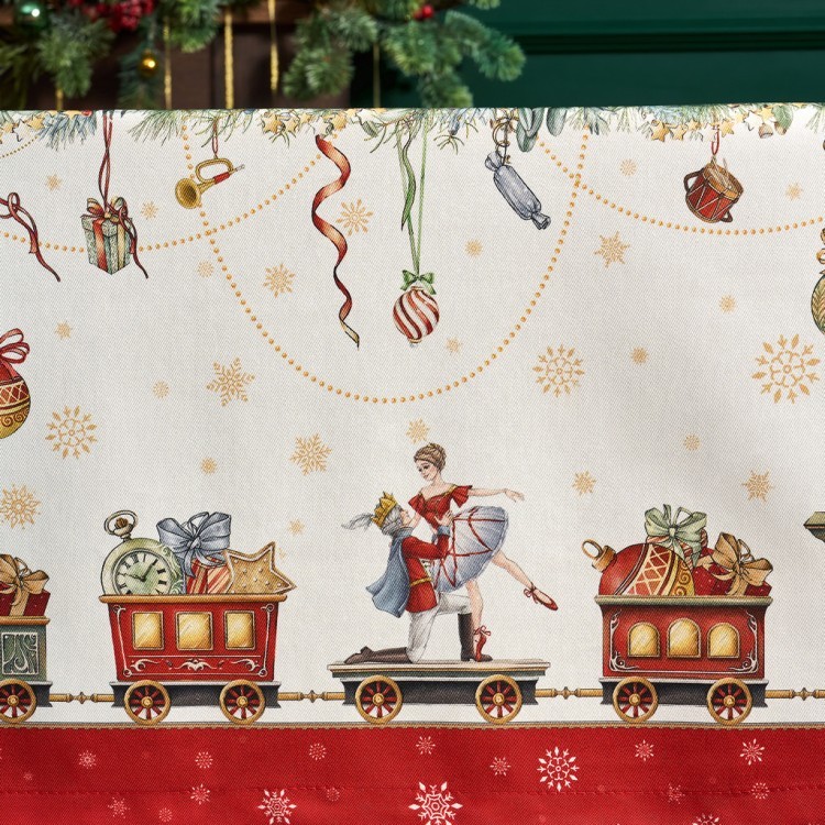 Скатерть "щелкунчик" 160х220см ,красный,100% хлопок,твил Lefard (850-762-21)