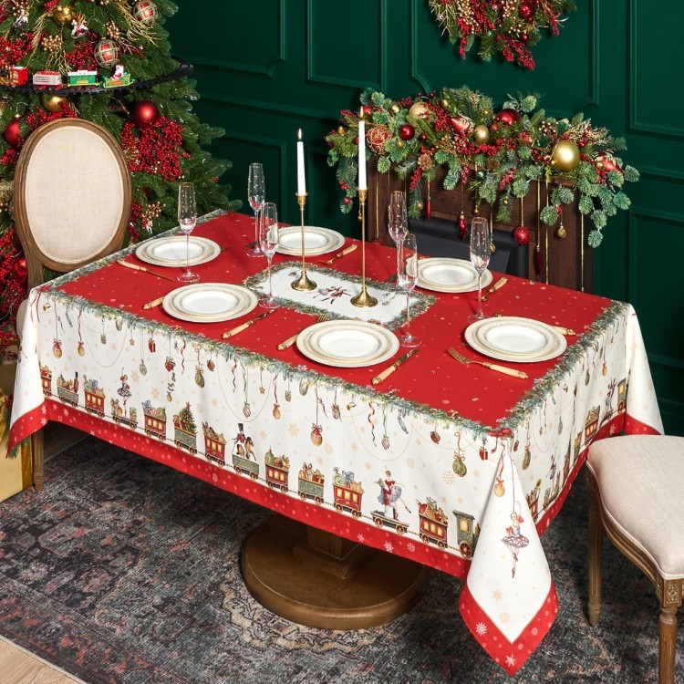 Скатерть "щелкунчик" 160х220см ,красный,100% хлопок,твил Lefard (850-762-21)