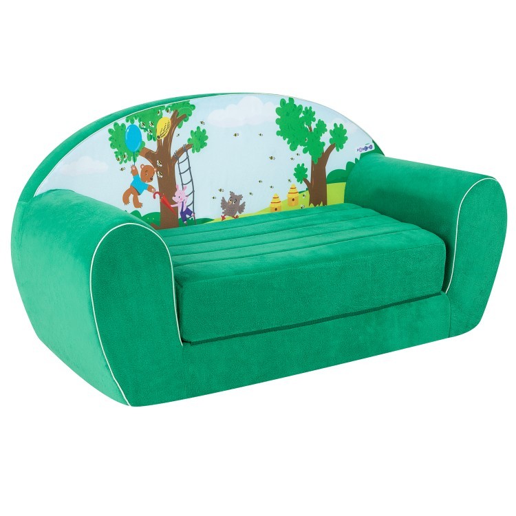 Раскладной бескаркасный (мягкий) детский диван серии "Сказки", Винни-Пух (PCR320-120)