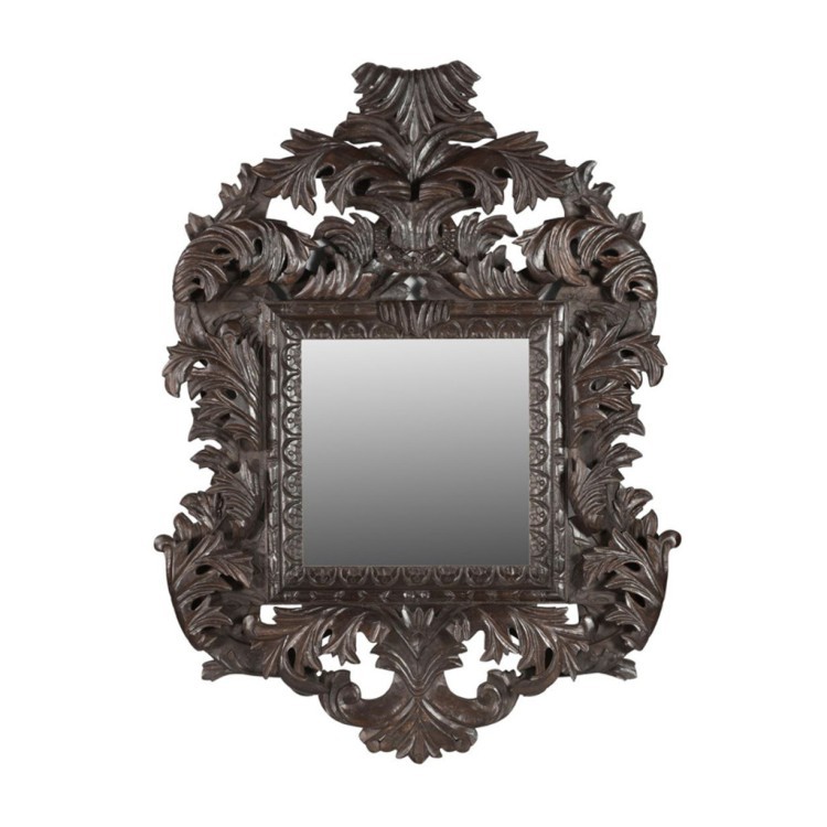 Зеркало PR45419R1, Массив манго, dark brown, ROOMERS FURNITURE