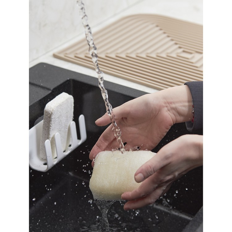 Набор губок для посуды из люфы и целлюлозы eco sponge, 2 шт. (77064) Набор губок для посуды из люфы и целлюлозы eco sponge, 2 шт. (77064)