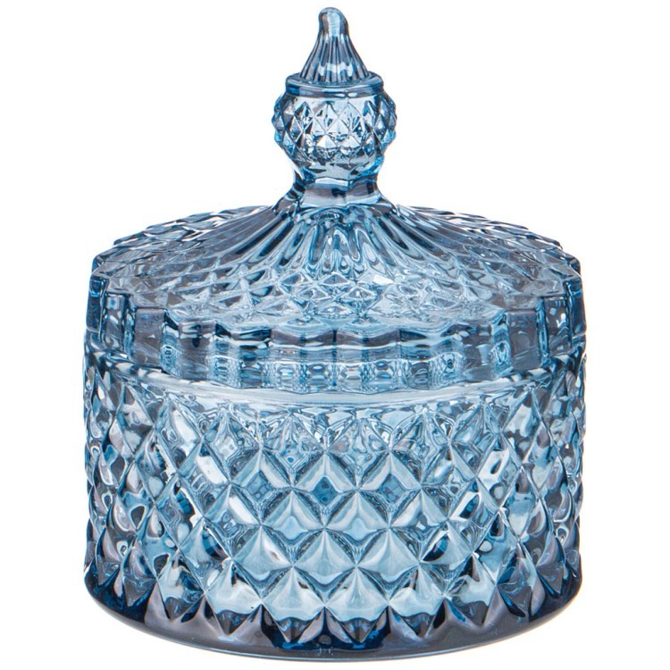Емкость для хранения "diamant blue" 8,5*8,5*10см Lefard (355-307)