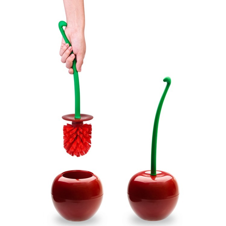 Ершик для туалета cherry, красный/зеленый (39182) Ершик для туалета cherry, красный/зеленый (39182)