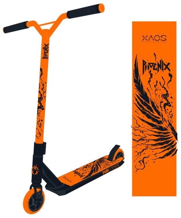 Самокат трюковый Phoenix Black 100 мм (868048) Самокат трюковый Phoenix Black 100 мм (868048)