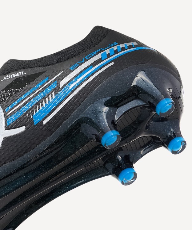 Бутсы футбольные JÖGEL Evofly FG Pro Black/blue (2118466)