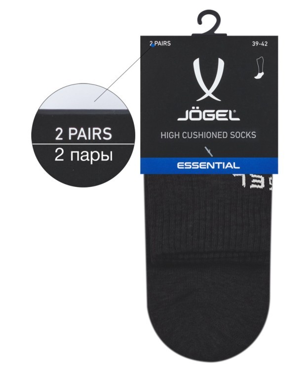 Носки высокие JÖGEL ESSENTIAL High Cushioned Socks, черный (1759228)