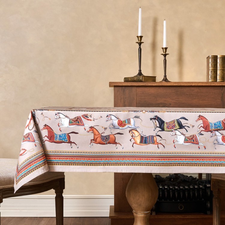 Скатерть "passage" 110х140см ,капучино,100% хлопок с пропиткой,твил Lefard (850-760-20)