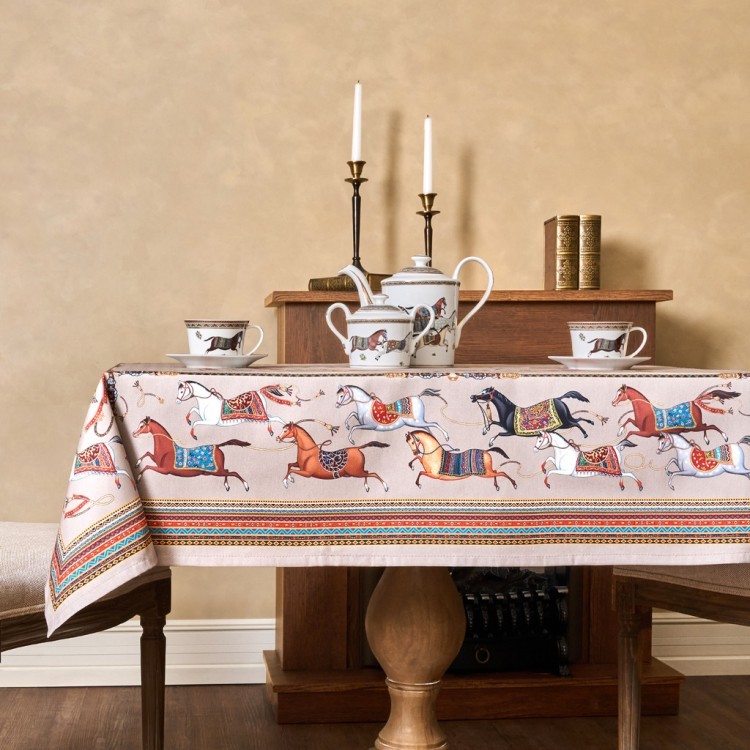 Скатерть "passage" 110х140см ,капучино,100% хлопок с пропиткой,твил Lefard (850-760-20)