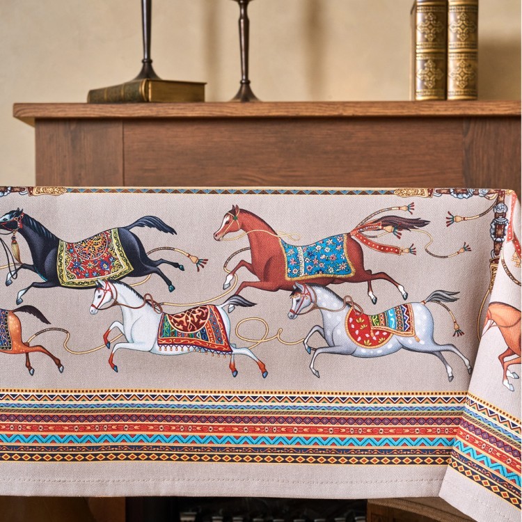 Скатерть "passage" 110х140см ,капучино,100% хлопок с пропиткой,твил Lefard (850-760-20)