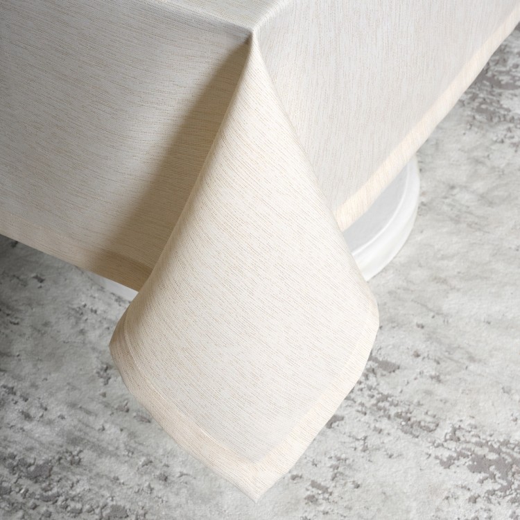 Скатерть  160х400 cm  прямоугольная, "феерия. золото", цвет: бежевый, tm lefard, полиэстер 100% (кор (986-003-23) 