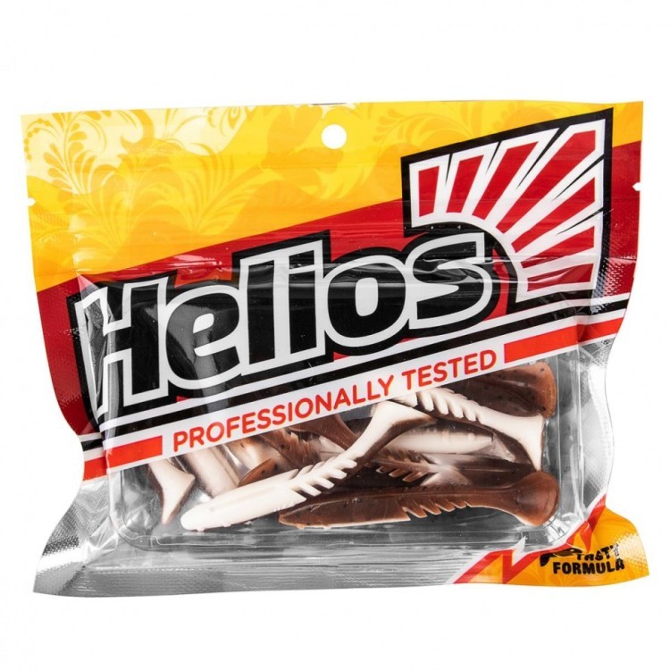 Виброхвост Helios Slash 2,64"/6,7 см, цвет Rusty & White 10 шт HS-19-005 (77833)