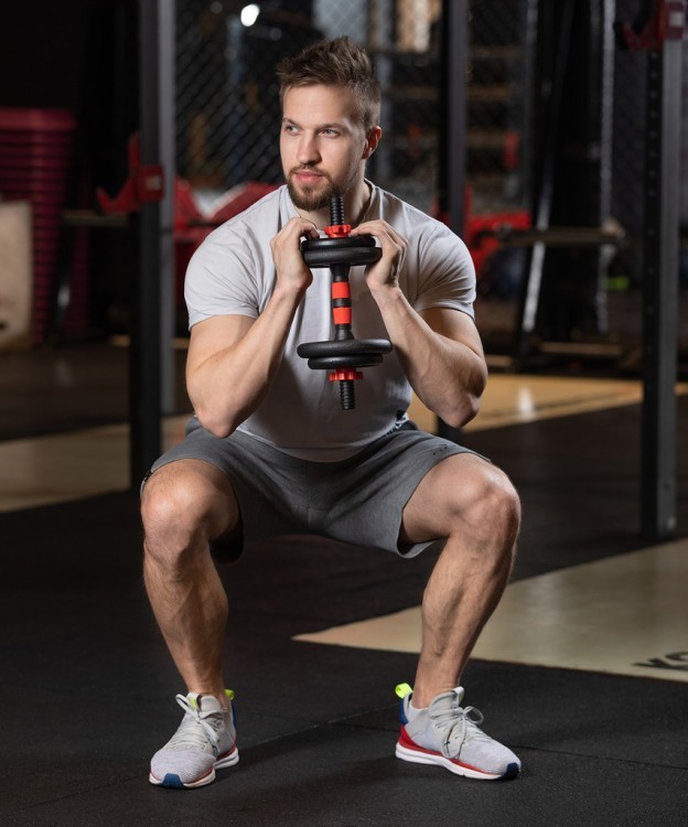 Гантель разборная в чемодане BASEFIT DB-705 чугун/пластик, 7,5 кг, 1 шт (1148415) Гантель разборная в чемодане BASEFIT DB-705 чугун/пластик, 7,5 кг, 1 шт (1148415)