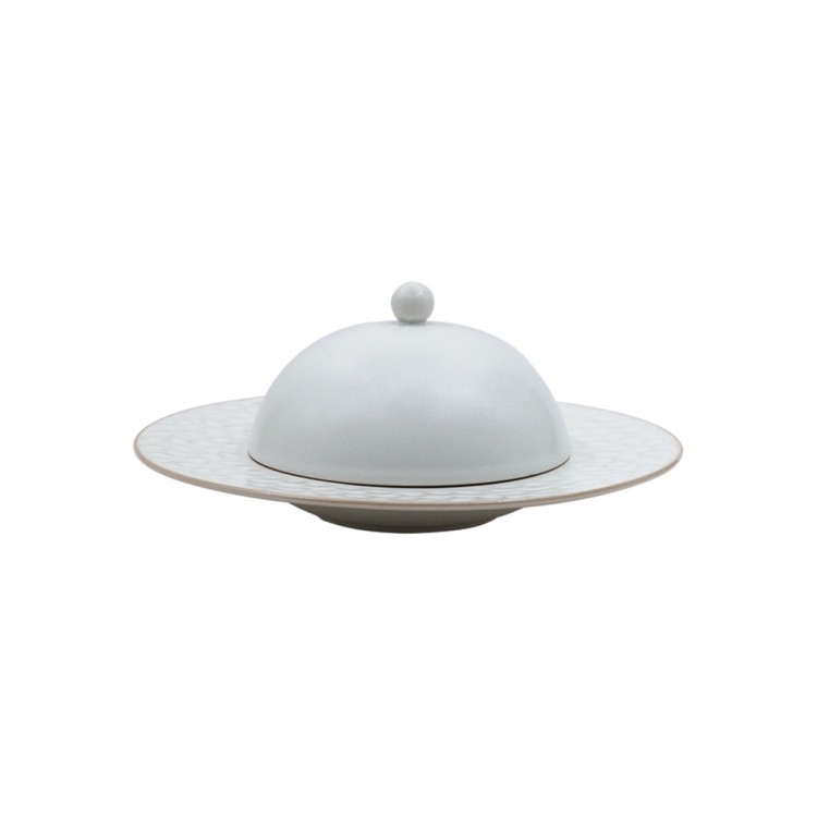 Чаша с крышкой L9684-Cream, 25.5, каменная керамика, ROOMERS TABLEWARE