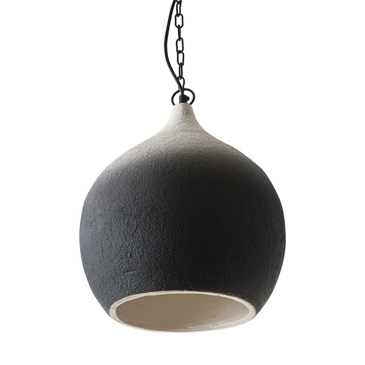 Светильник подвесной sustainable collection, D33х38 см, черный/белый (76553)