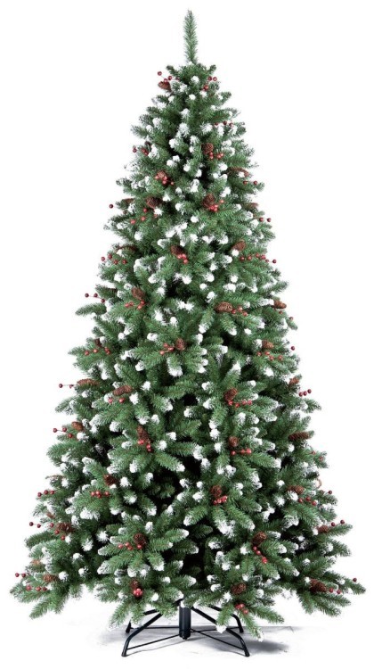 Ель Royal Christmas Seattle заснеженная шишки/ягоды 525150 (150 см) (52631)