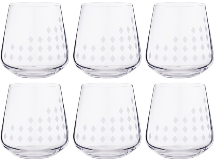 Набор стаканов из 6 шт. "sandra" 290 мл. высота=9 см Bohemia Crystal (674-643)