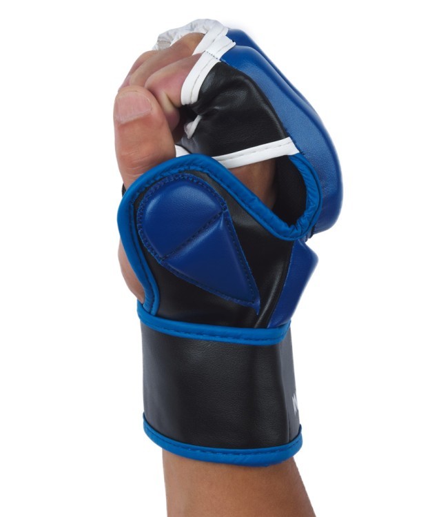 Перчатки для MMA EAGLE, ПУ, синий, L (1743562) Перчатки для MMA EAGLE, ПУ, синий, L (1743562)