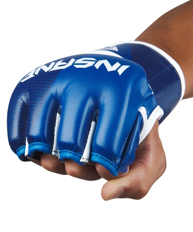 Перчатки для MMA EAGLE, ПУ, синий, L (1743562) Перчатки для MMA EAGLE, ПУ, синий, L (1743562)