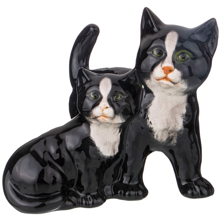 Декоративное изделие "пара черных котят" 18*14*17 см Ceramiche Boxer (293-094)