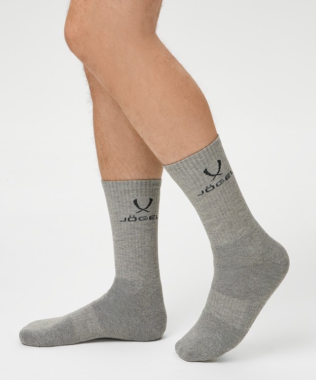 Носки высокие JOGEL ESSENTIAL High Cushioned Socks, меланжевый, 2 пары (1759233)