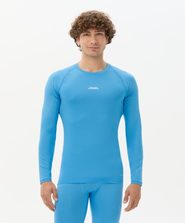 Футболка компрессионная с длинным рукавом JOGEL PerFormDRY Baselayer LS Tee, голубой (2117532)