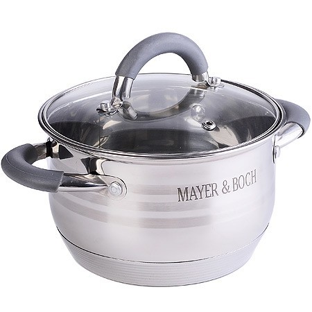Кастрюля 3,9 л нерж с/кр Mayer&Boch (30944) Кастрюля 3,9 л нерж с/кр Mayer&Boch (30944)
