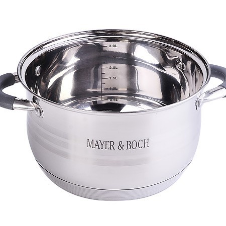 Кастрюля 3,9 л нерж с/кр Mayer&Boch (30944) Кастрюля 3,9 л нерж с/кр Mayer&Boch (30944)