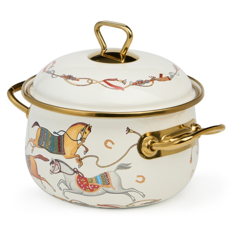 Кастрюля lefard эмалированная с крышкой, серия passage, 2,1л, диа.16см подходит для индук.плит Lefard (950-651)