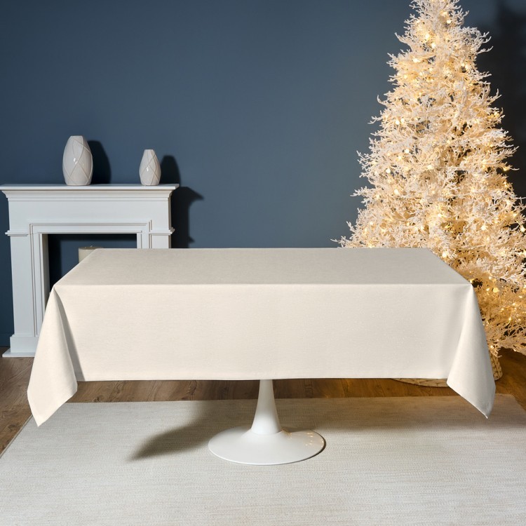 Скатерть  160х220 cm прямоугольная, "феерия. золото", цвет: бежевый, tm lefard, полиэстер 100% (кор= Lefard (986-003-21)