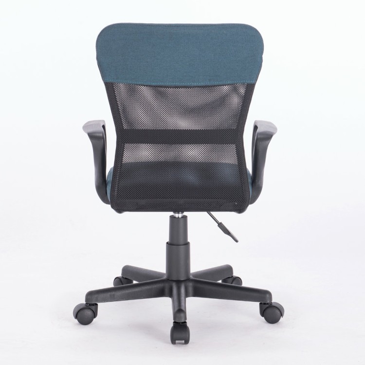 Кресло офисное компактное Brabix Jet MG-315 сетка/ткань синее 531842 (1) (71833)