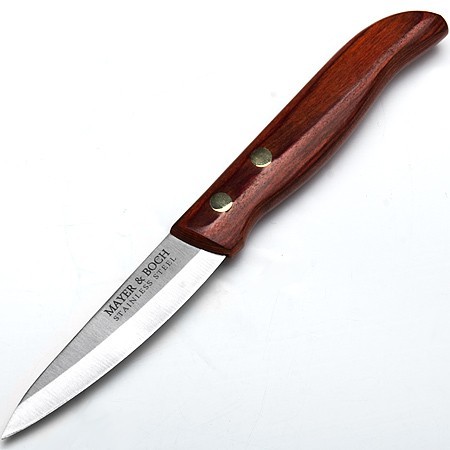 Нож 8,9см. ручка дерево МВ (х240) цена за 1 нож (23432)