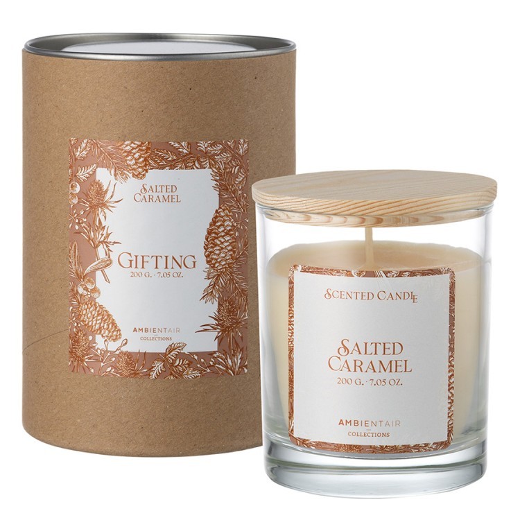 Свеча ароматическая gifting, salted caramel, 40 ч (78022)