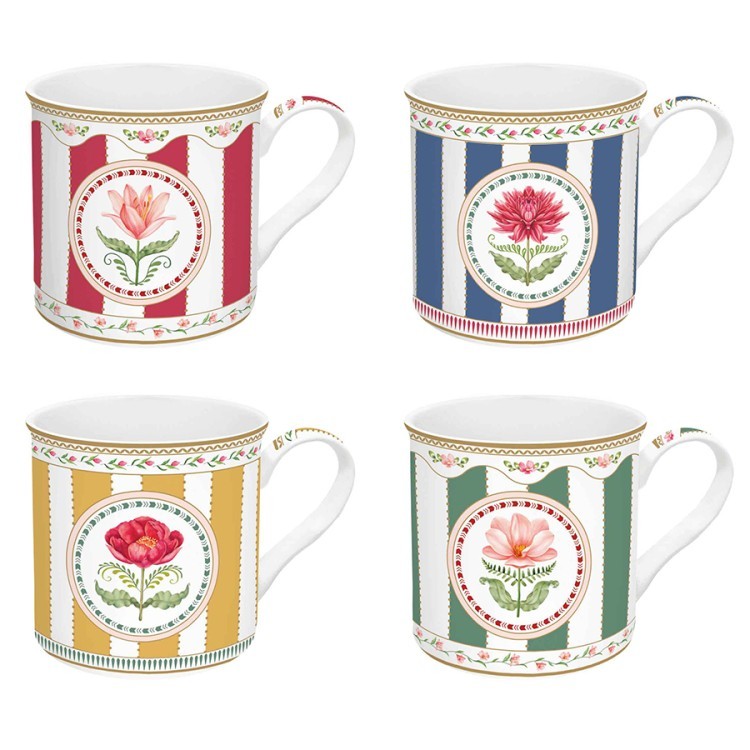 Набор кружек flowery, 300 мл, 4 шт. (80338)