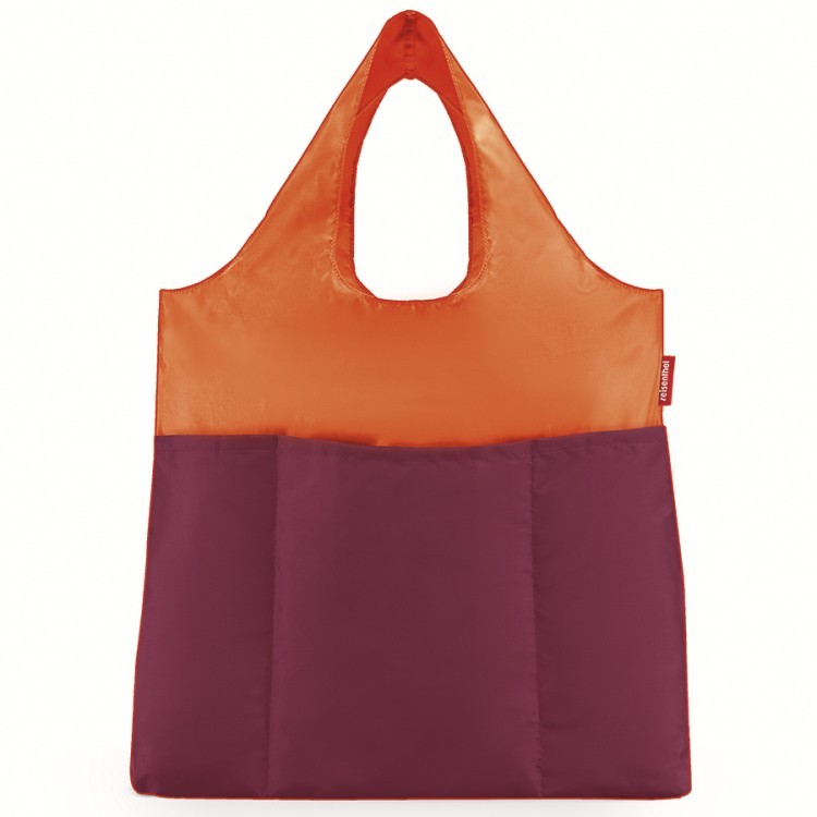 Сумка складная mini maxi shopper plus bicolor оранжевая-розовая (73450)