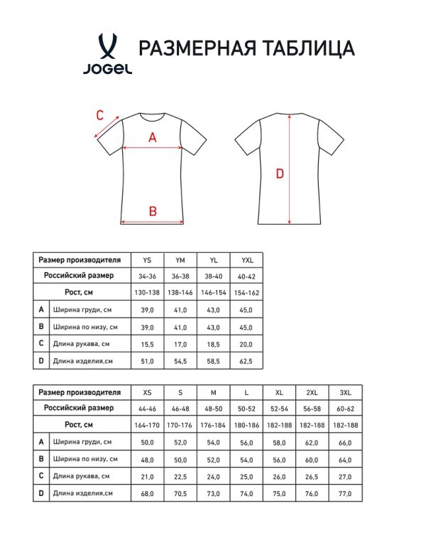 Футболка игровая JOGEL DIVISION PerFormDRY Union Jersey, темно-синий, детский (1583562)