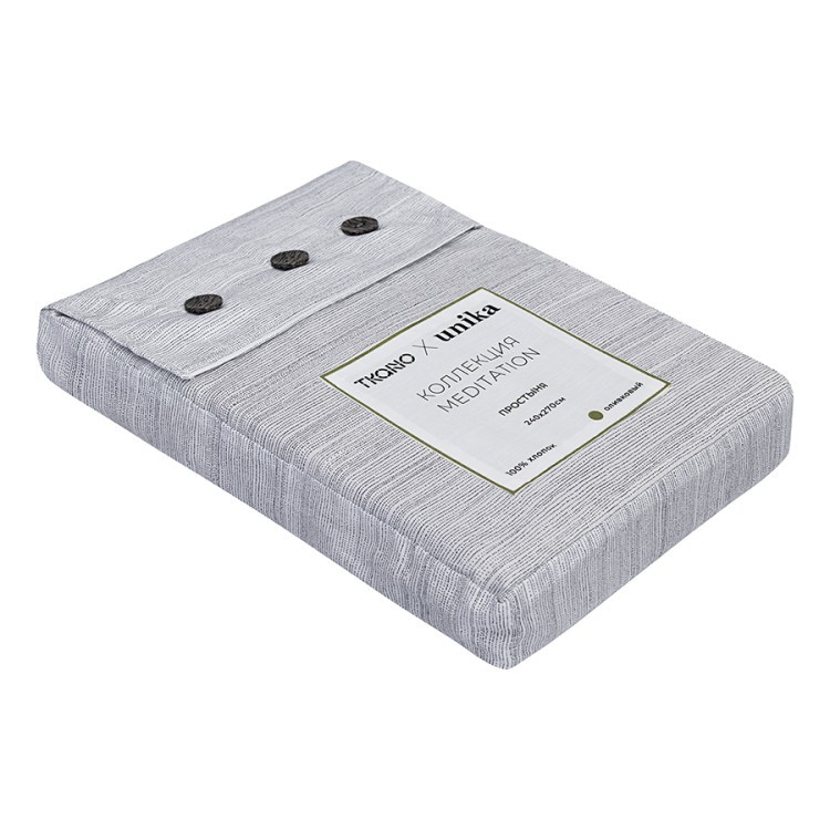Простыня из сатина из коллекции meditation, olive, 240х270 см (77748) Простыня из сатина из коллекции meditation, olive, 240х270 см (77748)