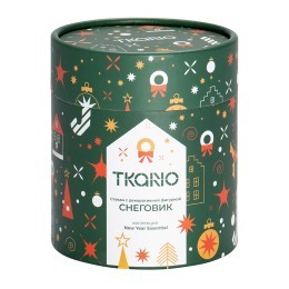 Стакан с декоративной фигуркой Снеговик из коллекции new year essential, 300 мл (81024)