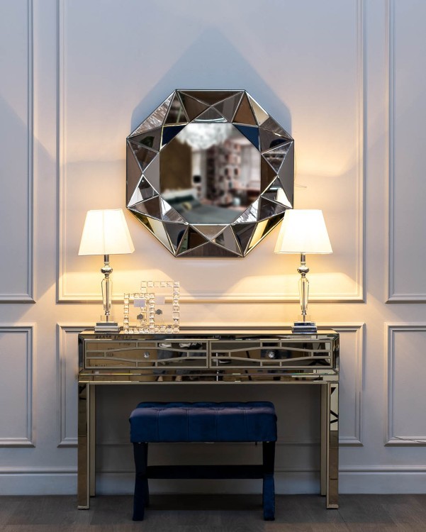 Консоль зеркальная, 2 ящика  120*42*80см (TT-00002022)