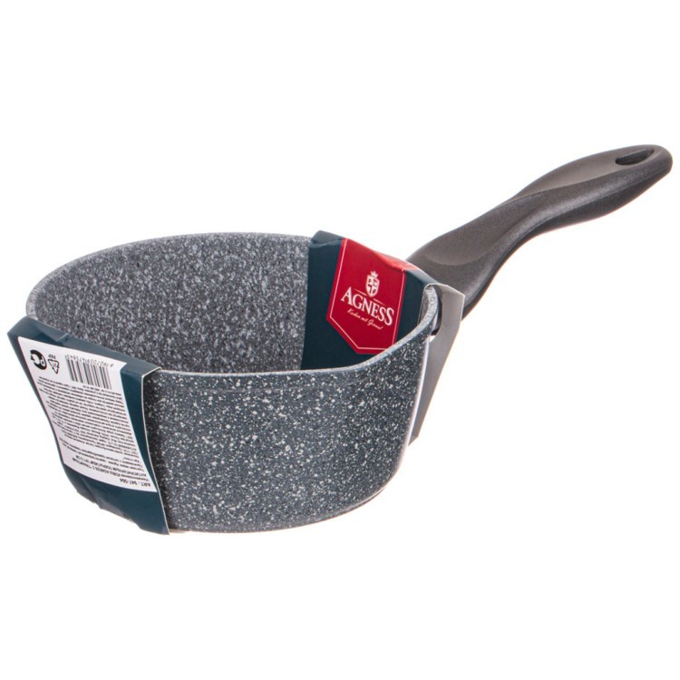 Ковш agness "natural stone" с "гранитным антипригарным покрытием"16*7.5 см 1200 мл Agness (947-564) Ковш agness "natural stone" с "гранитным антипригарным покрытием"16*7.5 см 1200 мл Agness (947-564)
