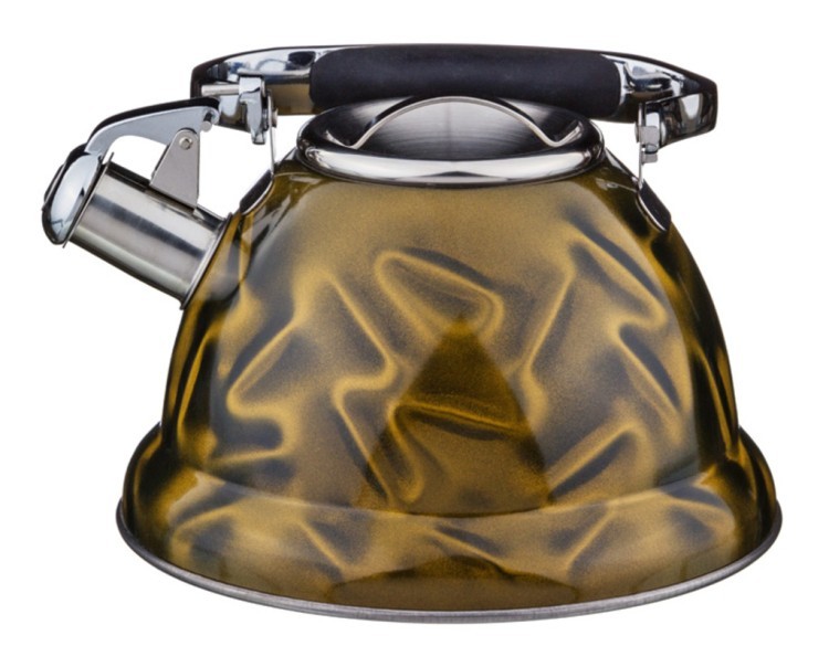 Чайник со свистком и рисунком " 3d", энергосберегающее капсульное дно, 3,2л Powise Industrial (937-501) 